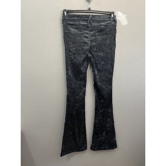 Altar’d State Velour Flare Gray Pants Women Small Pull On Stretchy - Picture 7 of 16